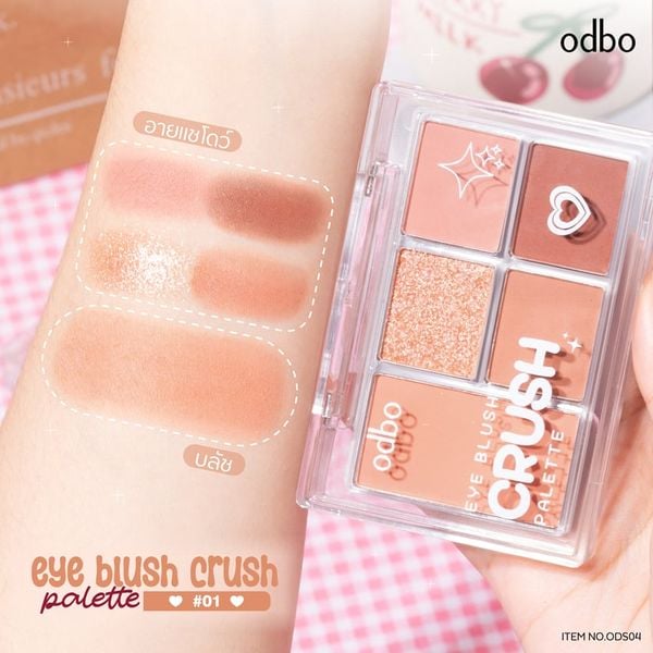 PHẤN MẮT & MÁ HỒNG ODBO EYE BLUSH CRUSH PALATTE ODS04