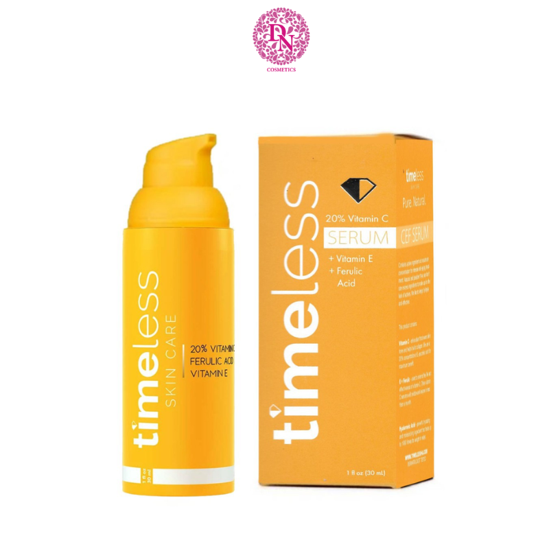 SERUM TIMELESS SÁNG DA, CHỐNG OXY HÓA VITAMIN CEF (VÀNG)