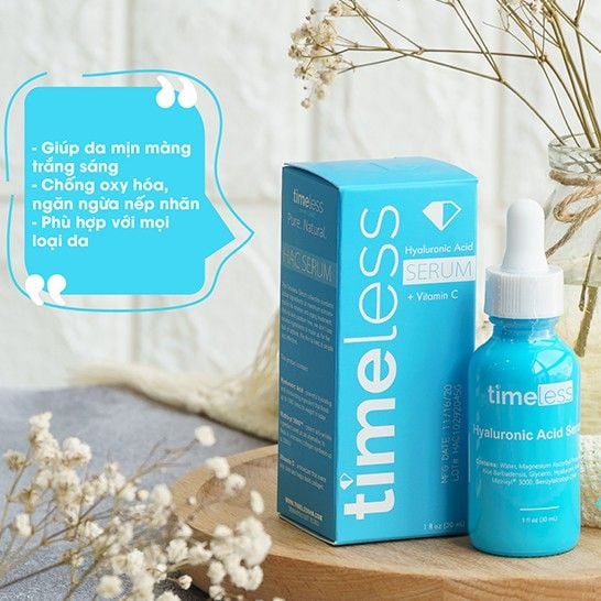 SERUM TIMELESS CẤP NƯỚC, SÁNG DA VITAMIN C (XANH TRỜI)