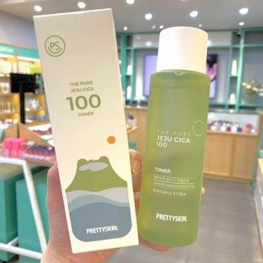 NƯỚC HOA HỒNG PRETTY SKIN RAU MÁ JEJU CICA  [MUA 1 TONER TẶNG 1 SERUM VITAMIN C QUÝT XANH BERGAMO 10ML]