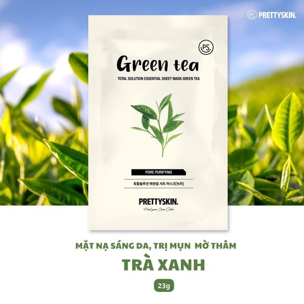 MẶT NẠ GIẤY PRETTY SKIN TOTAL SOLUTION ESSENTIAL SHEET MASK 23G