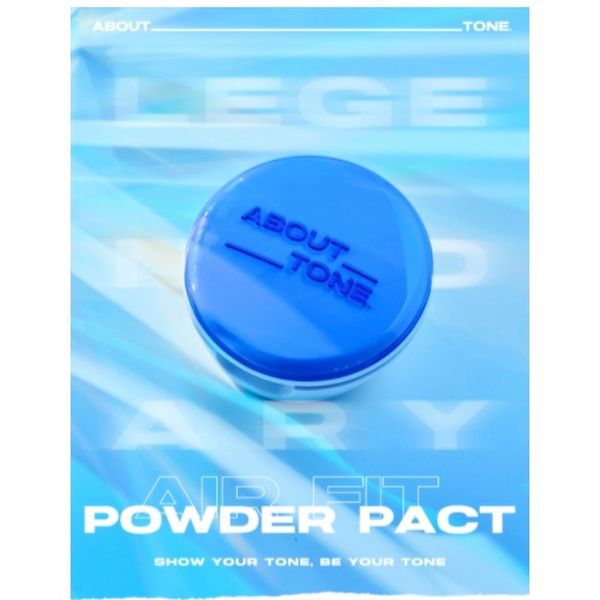 PHẤN PHỦ ABOUT TONE AIR FIT POWDER PACT 8G - MÀU XANH