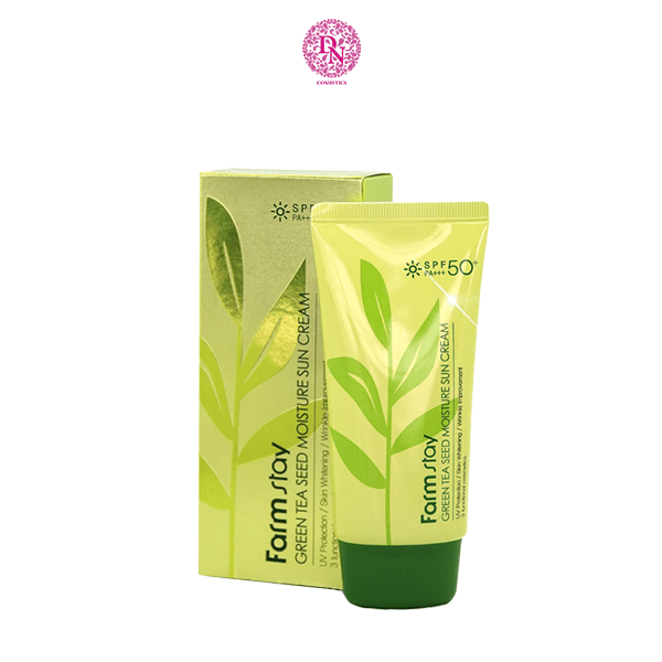 KEM CHỐNG NẮNG TRÀ XANH FARMSTAY GREEN TEA SEED MOISTURE CREAM SPF50