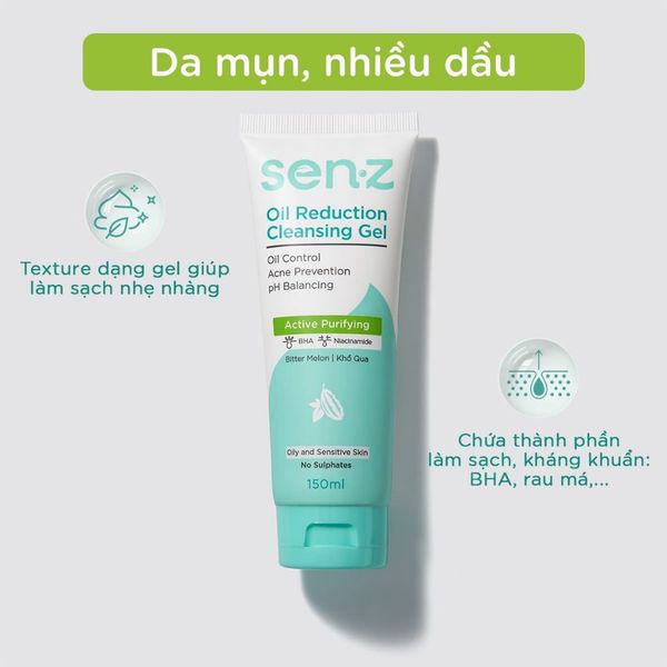 SỮA RỬA MẶT SEN-Z CLEANSING GEL [TẶNG SỮA RỬA MẶT SEN-Z 30ML]