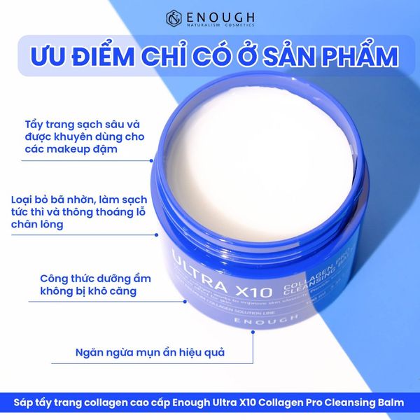 SÁP TẨY TRANG CAO CẤP ENOUGH PRO CLEANSING BALM 100ML
