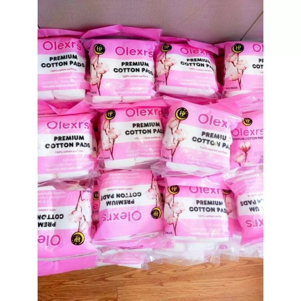 BÔNG TẨY TRANG OLEXRS PREMIUM COTTON PADS 100 MIẾNG