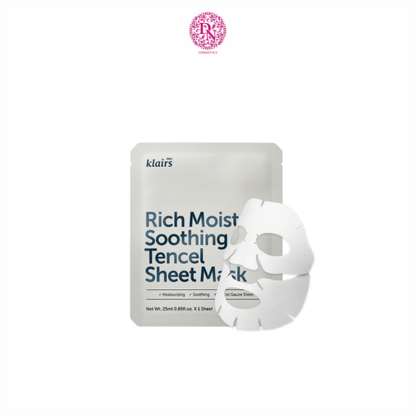 MẶT NẠ DƯỠNG ẨM DEAR KLAIRS RICH MOIST SOOTHING TENCEL SHEET MASK 25ML - MÀU XÁM