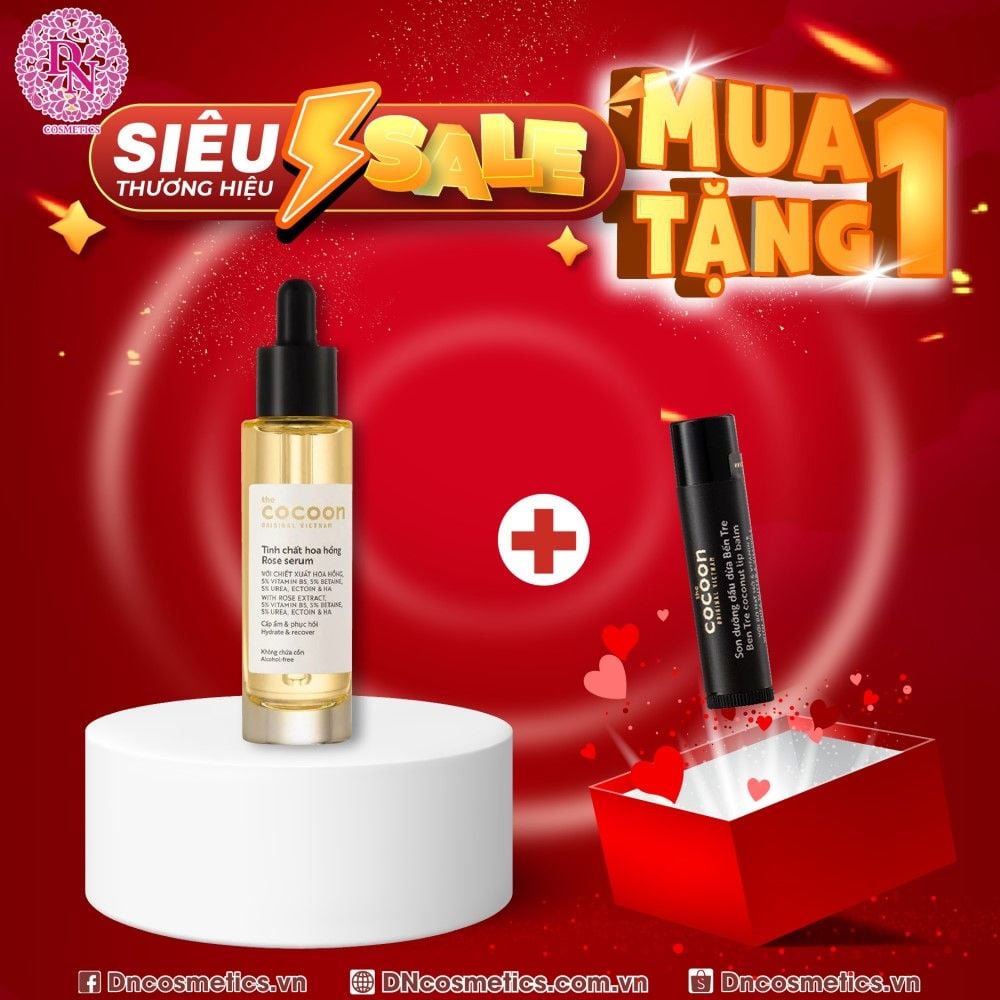 SERUM COCOON TINH CHẤT HOA HỒNG 30ML