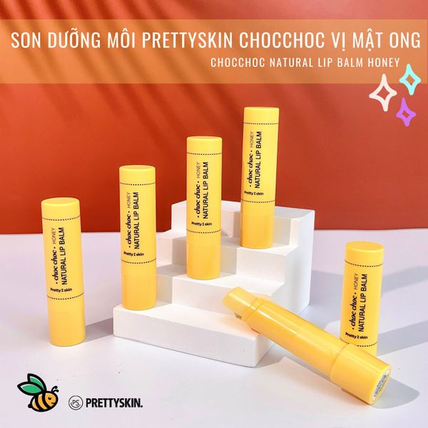 SON DƯỠNG MÔI PRETTY SKIN CHOC CHOC NATURAL LIP BALM [MUA 1 SON DƯỠNG TẶNG 1 MẶT NẠ OHESI 25K]