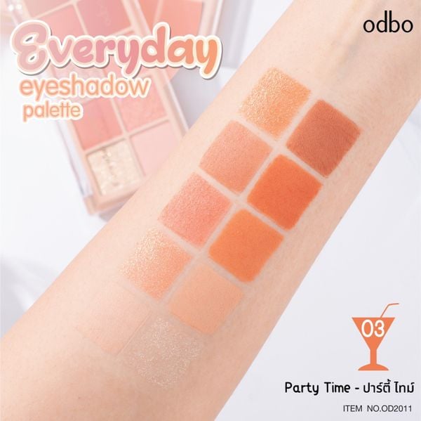 BẢNG PHẤN MẮT 10 Ô EVERYDAY EYESHADOW PALETTE OD2011