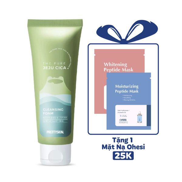 SỮA RỬA MẶT PRETTY SKIN RAU MÁ JEJU CICA