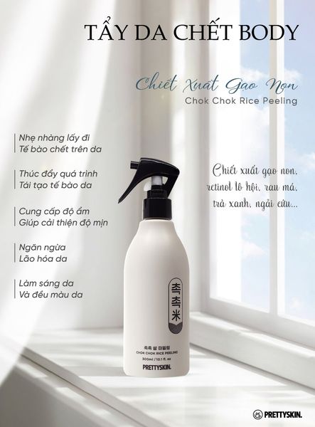 TẨY DA CHẾT GẠO PRETTY SKIN CHOK CHOK RICE PEELING 300ML