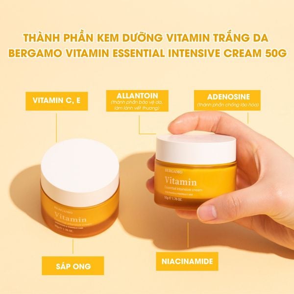 KEM DƯỠNG BERGAMO ESSENTIAL INTENSIVE CREAM 50G