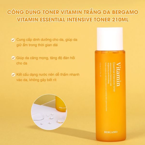 TONER BERGAMO ESSENTIAL INTENSIVE TONER 210ML