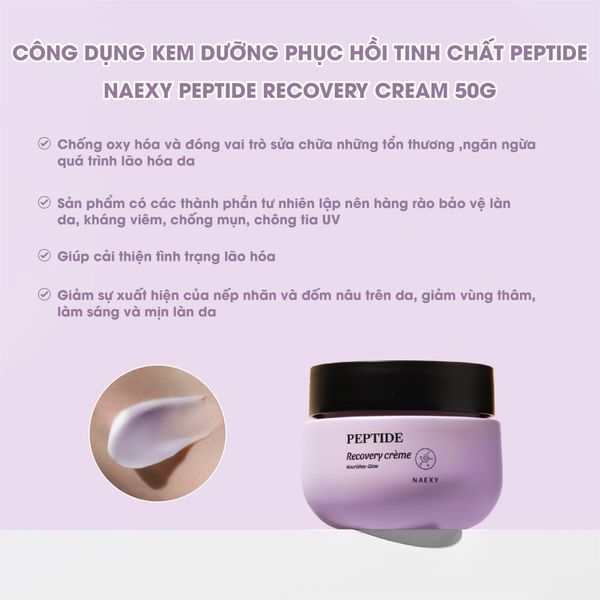 KEM DƯỠNG HỖ TRỢ PHỤC HỒI NAEXY RECOVERY CREAM 50G