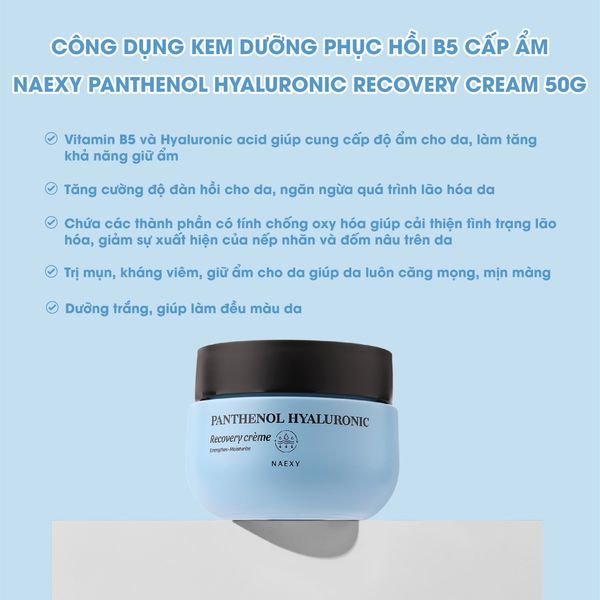 KEM DƯỠNG HỖ TRỢ PHỤC HỒI NAEXY RECOVERY CREAM 50G