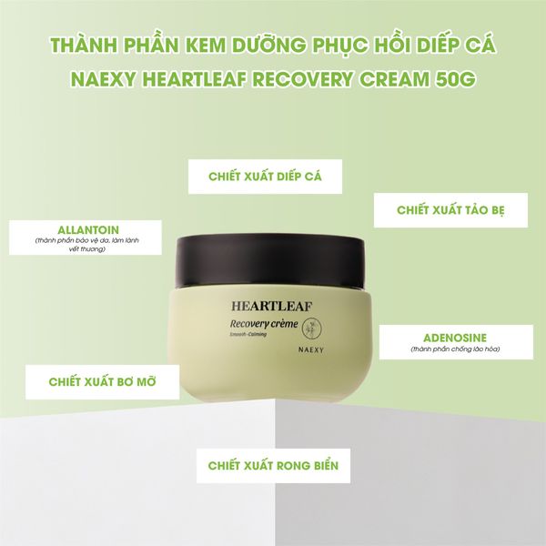 KEM DƯỠNG HỖ TRỢ PHỤC HỒI NAEXY RECOVERY CREAM 50G