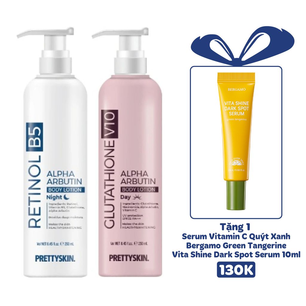 KEM DƯỠNG TRẮNG DA BODY PRETTY SKIN RETINOL BODY LOTION 250ML
