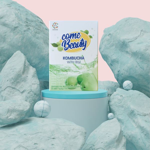 TRÀ KOMBUCHA COME BEAUTY KOMBUTEA HỘP 5 GÓI X 15G