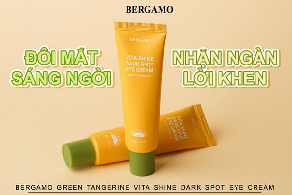 KEM DƯỠNG MẮT QUÝT XANH BERGAMO GREEN TANGERIN VITA SHINE DARK SPOT EYE CREAM 50G