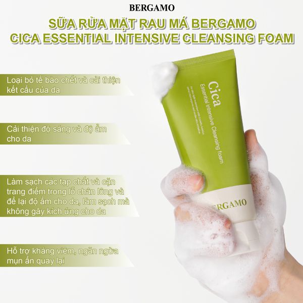 SỮA RỬA MẶT BERGAMO INTENSIVE CLENASER FOAM 120ML