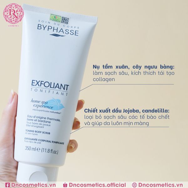 KEM TẨY TẾ BÀO CHẾT TOÀN THÂN BYPHASSE HOME SPA EXPERIENCE EXFOLIANT TONIFIANT TOUS TYPES DE PAUX 350ML