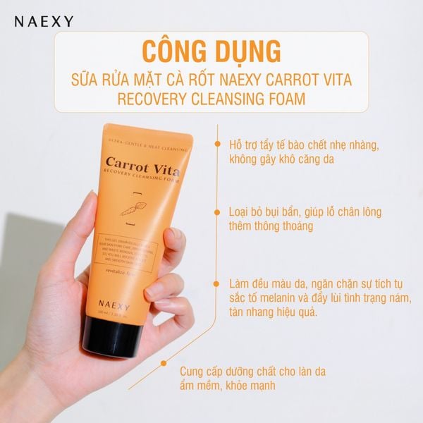 SỮA RỬA MẶT NAEXY RECOVERY CLEANSING FOAM 100ML
