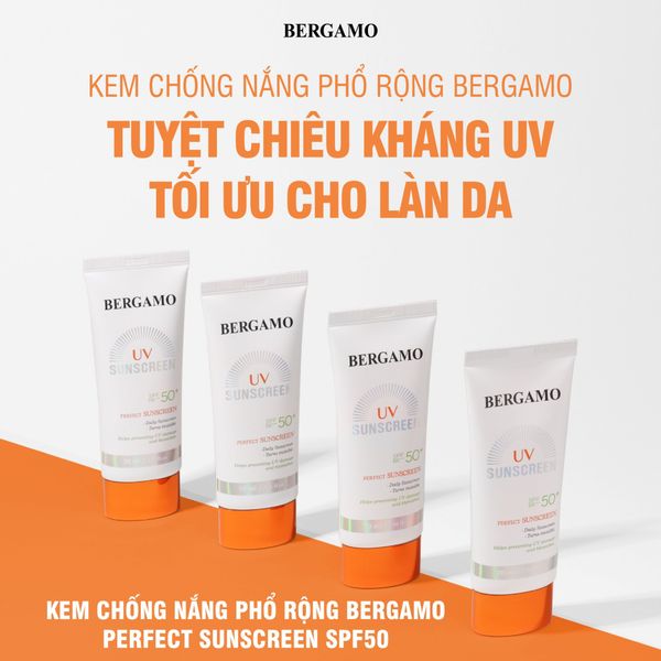 KEM CHỐNG NẮNG PHỔ RỘNG BERGAMO PERFECT SUN SCREEN SPF50 70ML