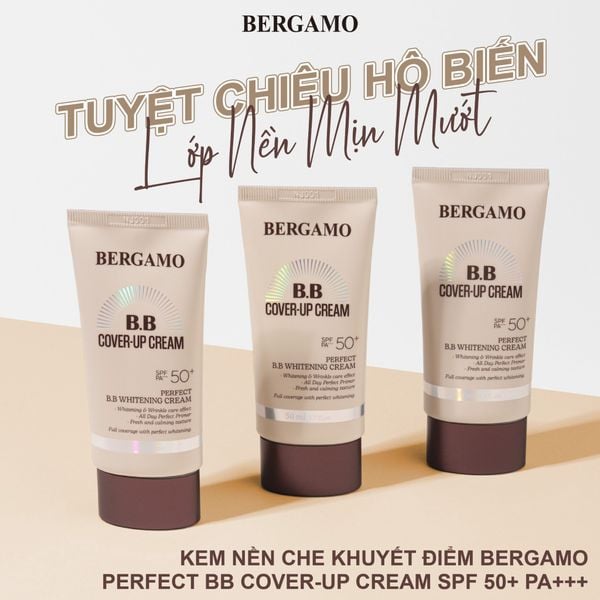 KEM NỀN CHE KHUYẾT ĐIỂM BERGAMO PERFECT BB COVER-UP CREAM (SPF 50+PA+++)