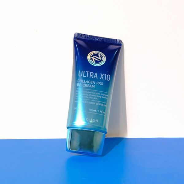 KEM NỀN BB CHE KHUYẾT ĐIỂM COLLAGEN CAO CẤP ENOUGH PREMIUM ULTRA X10 COLLAGEN BB CREAM 50G- MÀU XANH