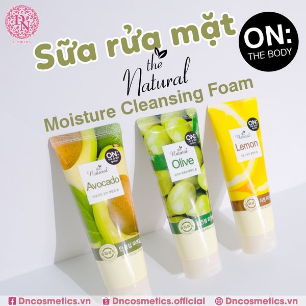 SỬA RỬA MẶT ON THE BODY THE NATURAL MOISURE CLEANSING FOAM 200G