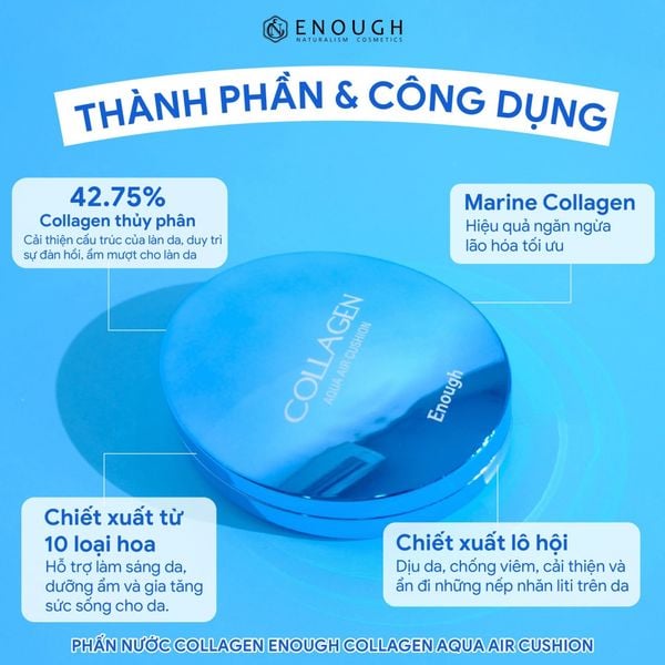 PHẤN NƯỚC COLLAGEN ENOUGH COLLAGEN AQUA AIR CUSHION 15G