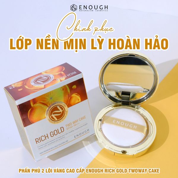 PHẤN PHỦ 2 LÕI CAO CẤP ENOUGH PREMIUM TWOWAY CAKE 13G+13G