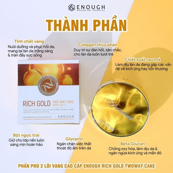 PHẤN PHỦ 2 LÕI CAO CẤP ENOUGH PREMIUM TWOWAY CAKE 13G+13G