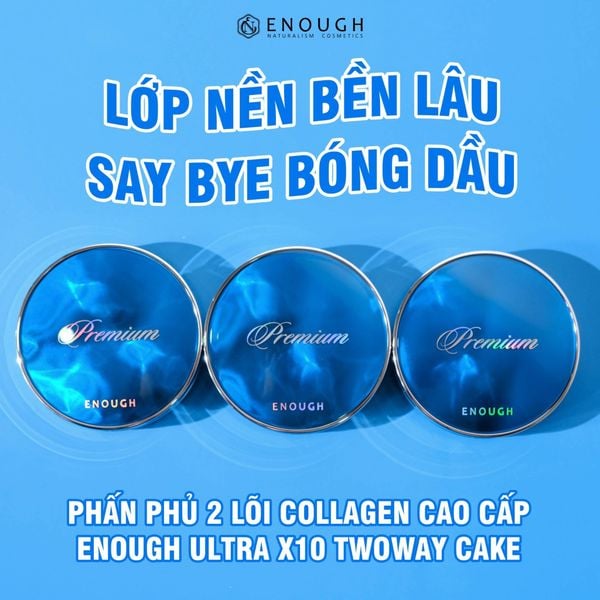 PHẤN PHỦ 2 LÕI CAO CẤP ENOUGH PREMIUM TWOWAY CAKE 13G+13G