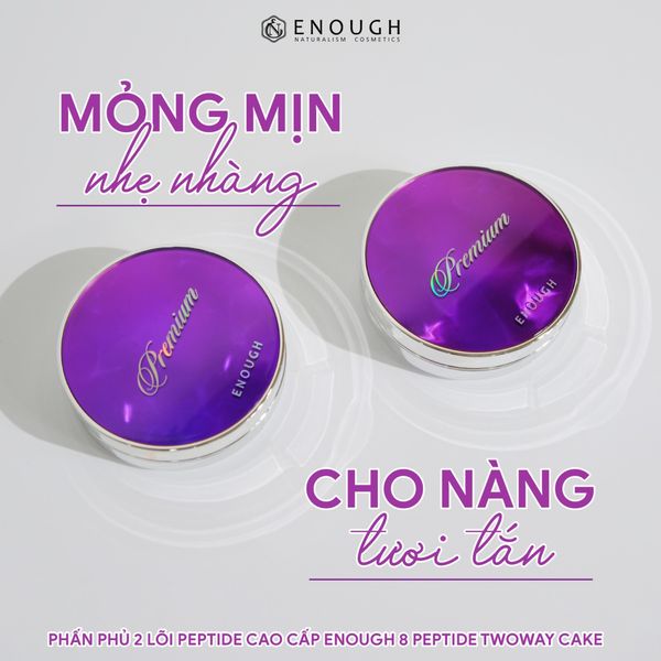 PHẤN PHỦ 2 LÕI CAO CẤP ENOUGH PREMIUM TWOWAY CAKE 13G+13G