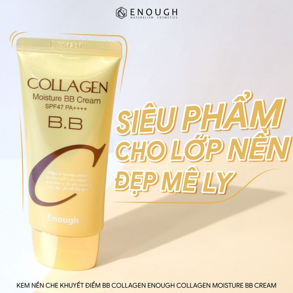 KEM CHE KHUYẾT ĐIỂM BB COLLAGEN ENOUGH COLLAGEN MOISTURE BB CREAM 50G