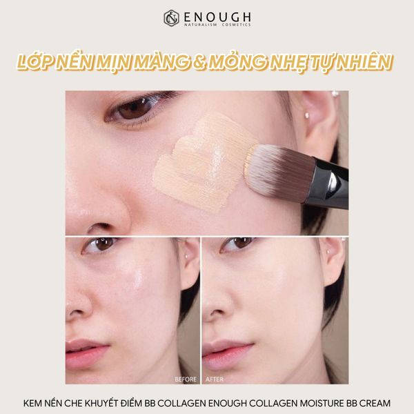 KEM CHE KHUYẾT ĐIỂM BB COLLAGEN ENOUGH COLLAGEN MOISTURE BB CREAM 50G