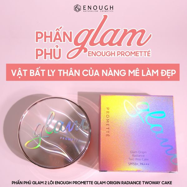 PHẤN PHỦ GLAM 2 LÕI ENOUGH POMETTE GLAM ORIGIN RADIANCE TWOWAY CAKE