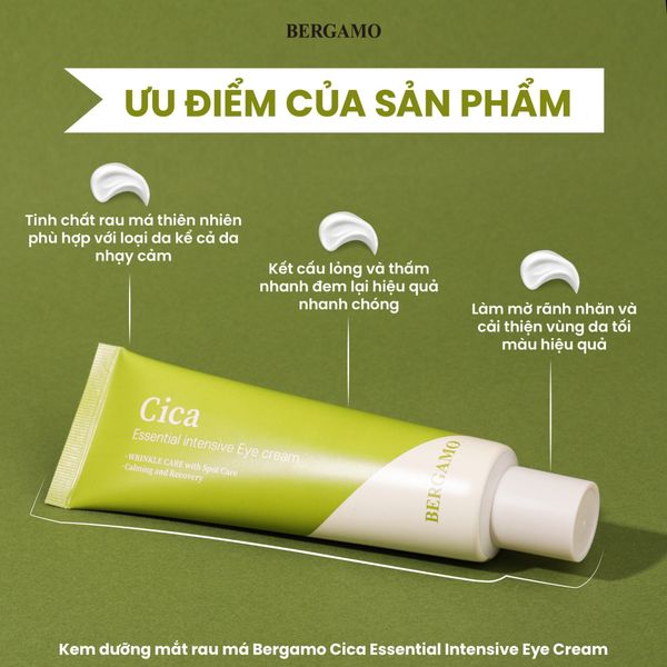 KEM DƯỠNG MẮT BERGAMO ESSENTIAL INTENSIVE EYECREAM 100G