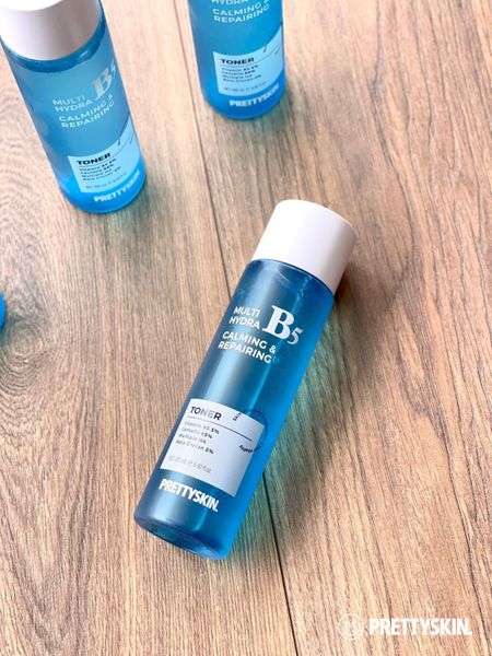 NƯỚC HOA HỒNG PHỤC HỒI, DƯỠNG TRẮNG PRETTY SKIN MULTI HYDRA B5 CALMING & REPAIRING TONER 205ML