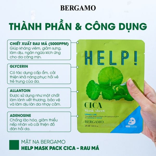 MẶT NẠ BERGAMO HELP MASK PACK