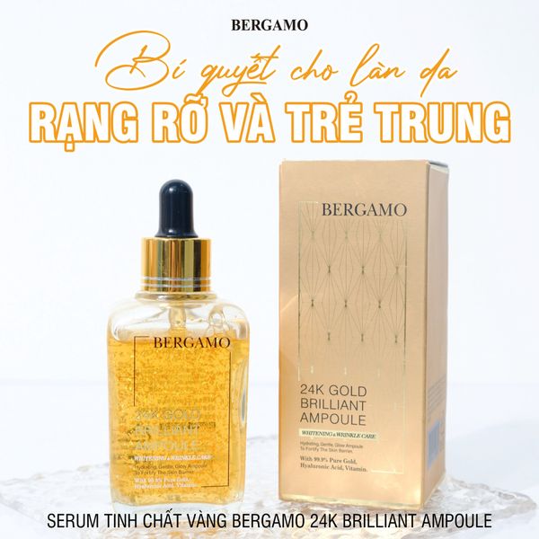 SERUM VÀNG BERGAMO 24K GOLD BRILLIANT AMPOULE 90ML