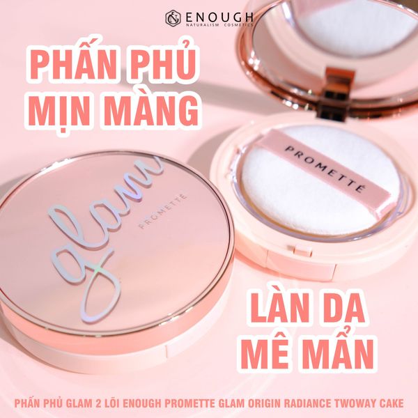 PHẤN PHỦ GLAM 2 LÕI ENOUGH POMETTE GLAM ORIGIN RADIANCE TWOWAY CAKE