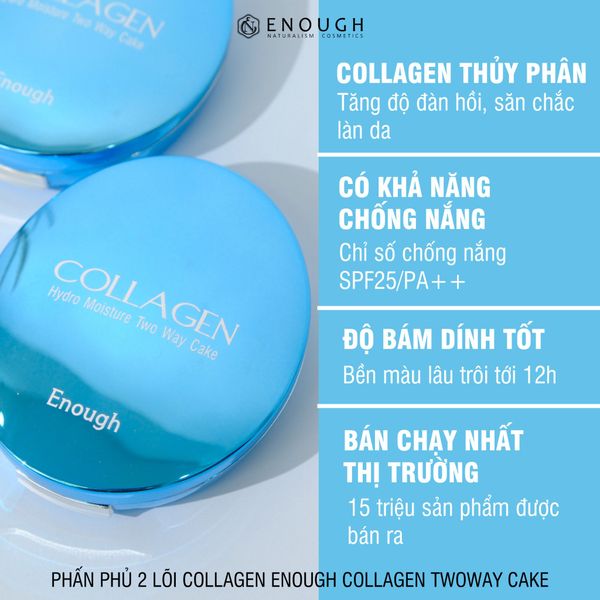 PHẤN PHỦ 2 LÕI COLLAGEN ENOUGH TWOWAY CAKE