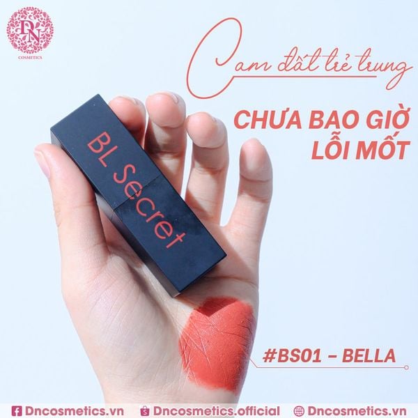 SON THỎI LÌ BL SECRET SOFT MATTE LIPSTICK 3.8G