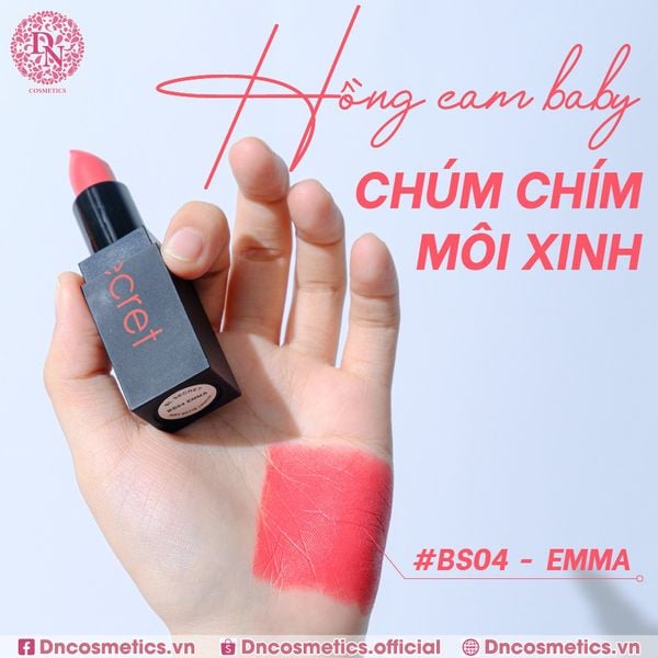 SON THỎI LÌ BL SECRET SOFT MATTE LIPSTICK 3.8G