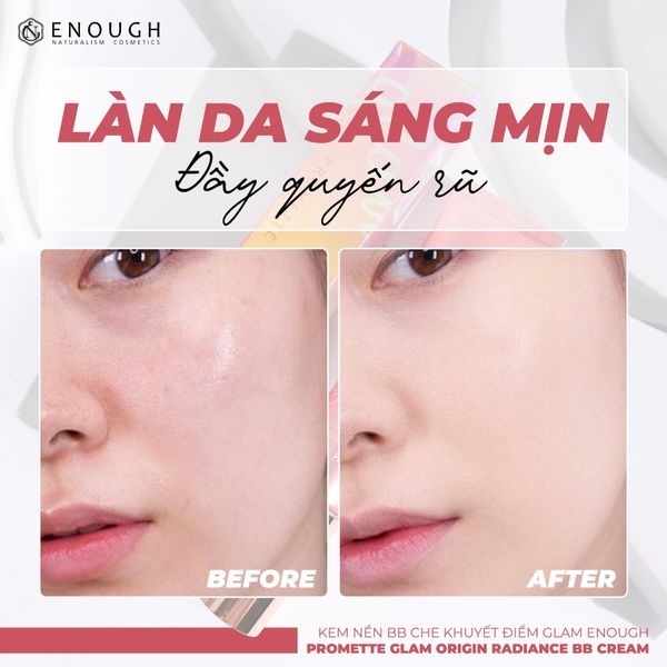 KEM NỀN BB CHE KHUYẾT ĐIỂM GLAM ENOUGH PROMETTE GLAM ORIGIN RADIANCE 30ML