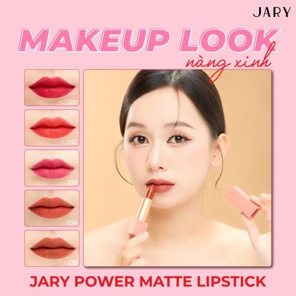 SON THỎI LÌ CAO CẤP JARY POWER MATTE LIPSTICK