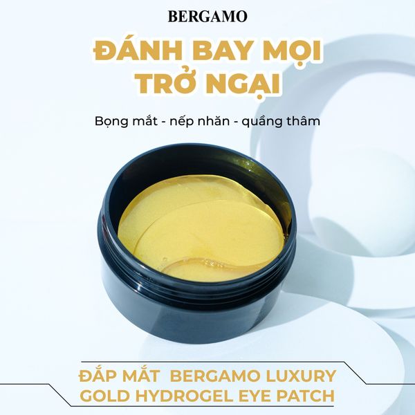 ĐẮP MẮT BERGAMO LUXURY GOLD HYDROGEL EYE PATCH (60PCS) 90G